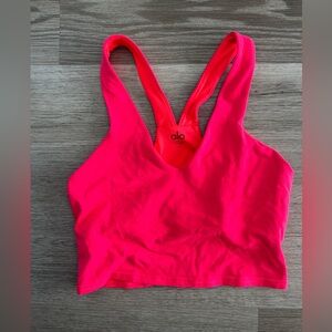 Alo Yoga Airbrush Real Bra Tank. Neon Pink. Size M.